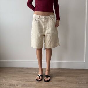 Levi's Women's Cream Jorts